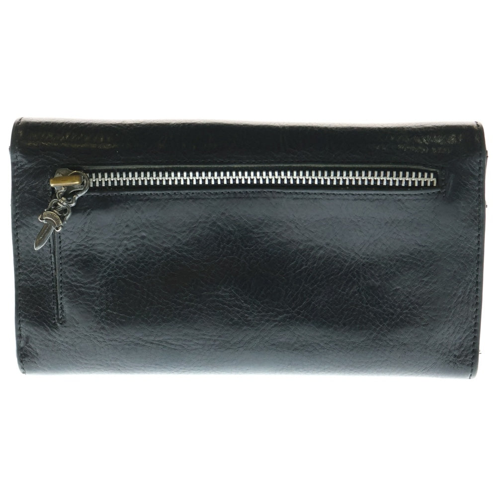 CHROME HEARTS(クロムハーツ) WAVE ウェーブ レザーウォレット 財布 ブラック BCA374