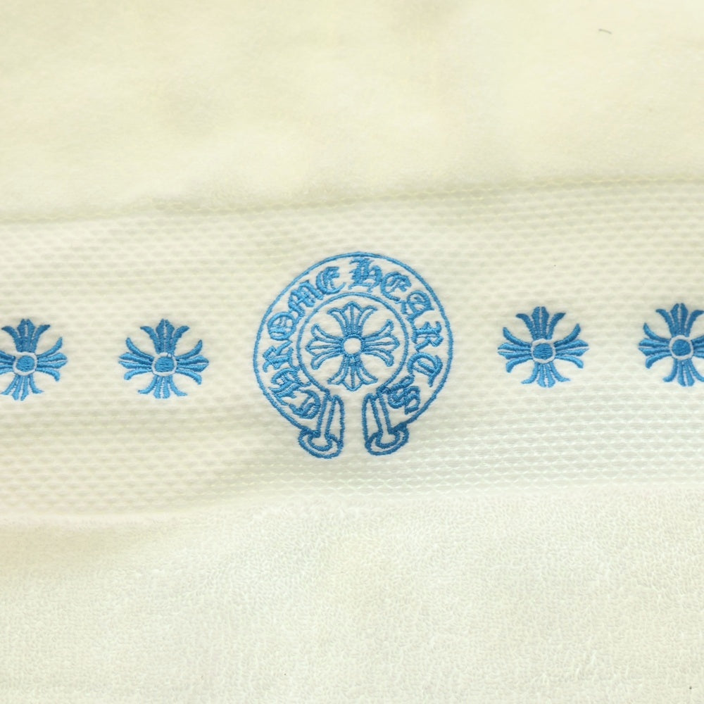CHROME HEARTS(クロムハーツ) ホースシュー刺繍 コットン バスタオル ホワイト