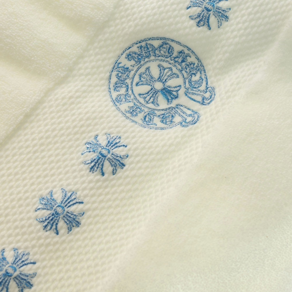 CHROME HEARTS(クロムハーツ) ホースシュー刺繍 コットン バスタオル ホワイト
