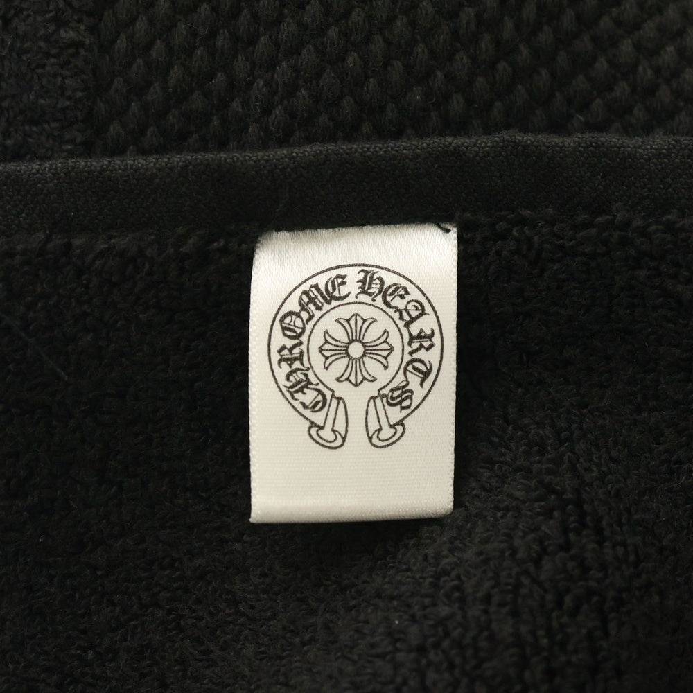 CHROME HEARTS(クロムハーツ) ホースシュー刺繍 コットン バスタオル ブラック