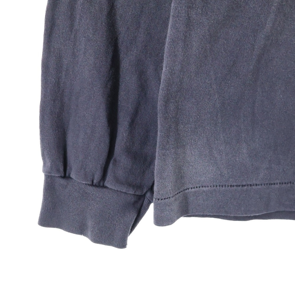 SAINT MICHAEL(セントマイケル) 24SS SAINT CLUB L/S Tee プリント 長袖Tシャツ ロンT チャコールグレー SM-YS8-0000-016