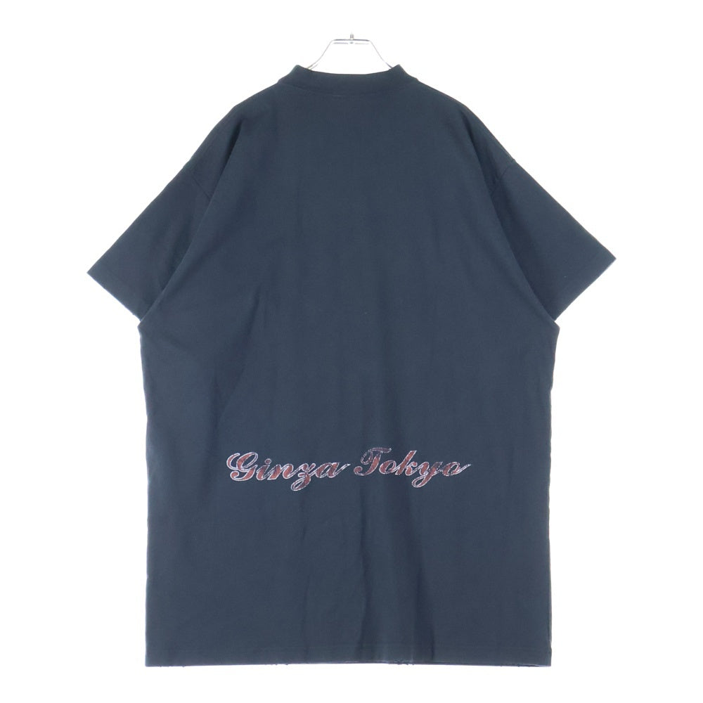 BALENCIAGA(バレンシアガ) 銀座限定 東京タワー プリント 半袖Tシャツ ブラック 787349 TQV75