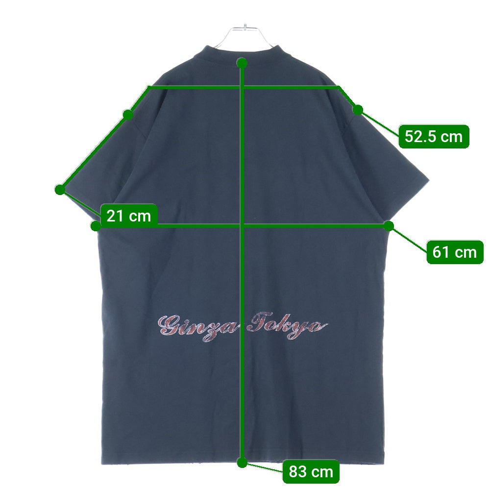 BALENCIAGA(バレンシアガ) 銀座限定 東京タワー プリント 半袖Tシャツ ブラック 787349 TQV75