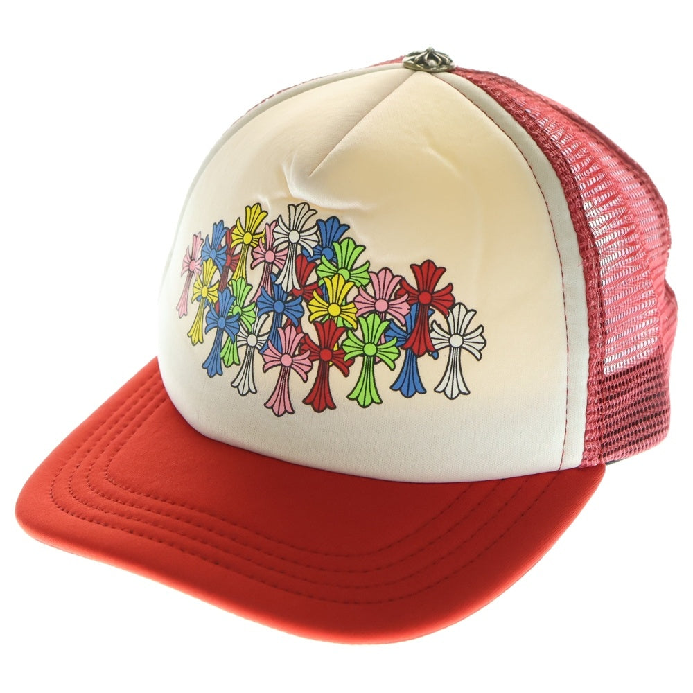 CHROME HEARTS(クロムハーツ) MLTCOL CEM CRS Tracker Cap マルチセメタリークロス トラッカーキャップ 帽子 レッド