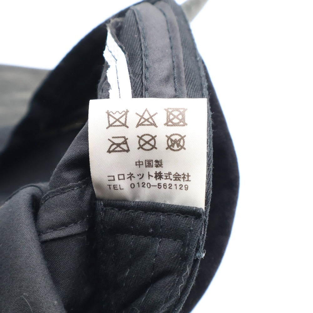 lucien pellat-finet(ルシアンペラフィネ) ベロア スカル ラインストーン ベースボールキャップ ブラック