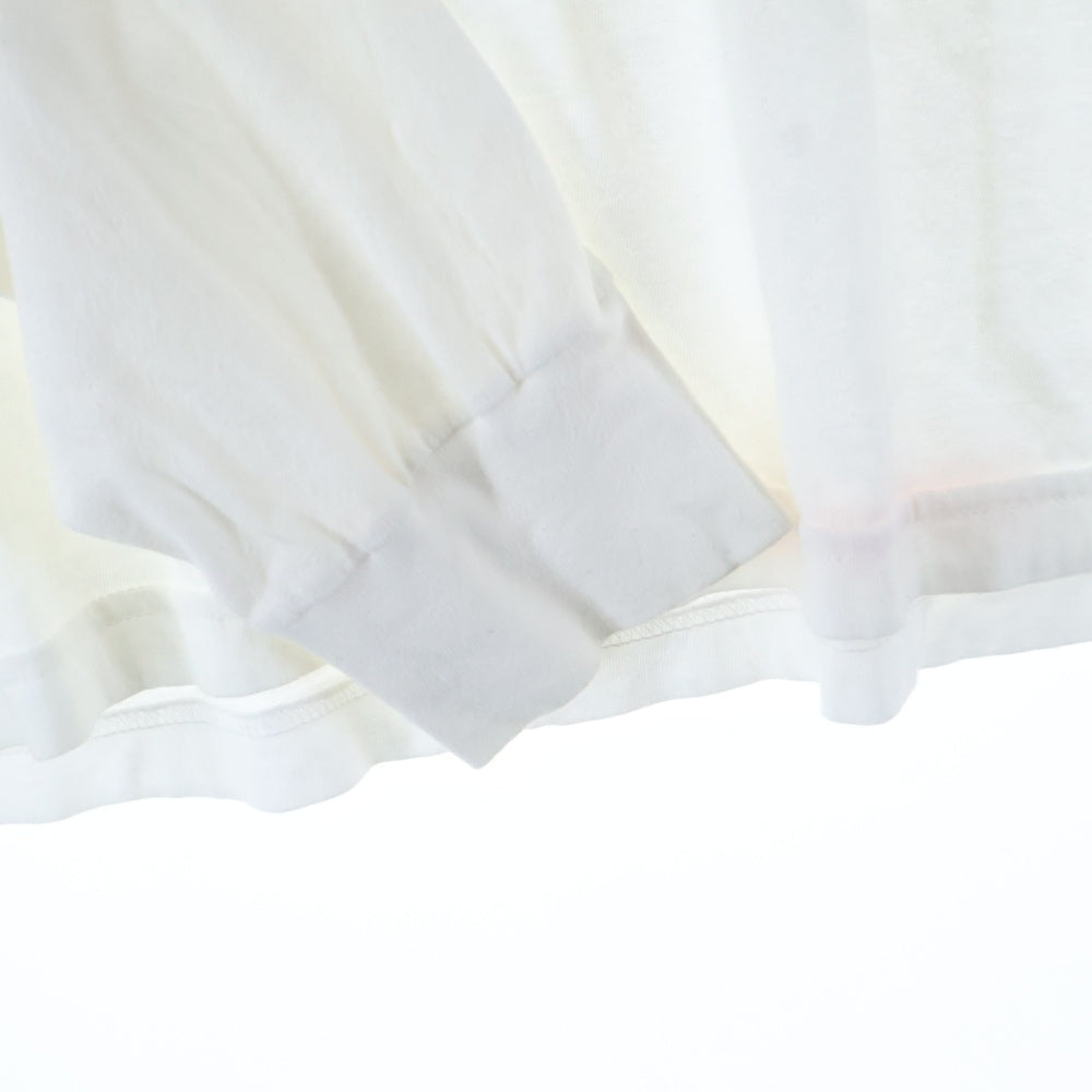 CHROME HEARTS(クロムハーツ) Miami Limited Back Cross L/S Tee マイアミ限定 CHプラス フローラルクロス 長袖Tシャツ ロンT ホワイト