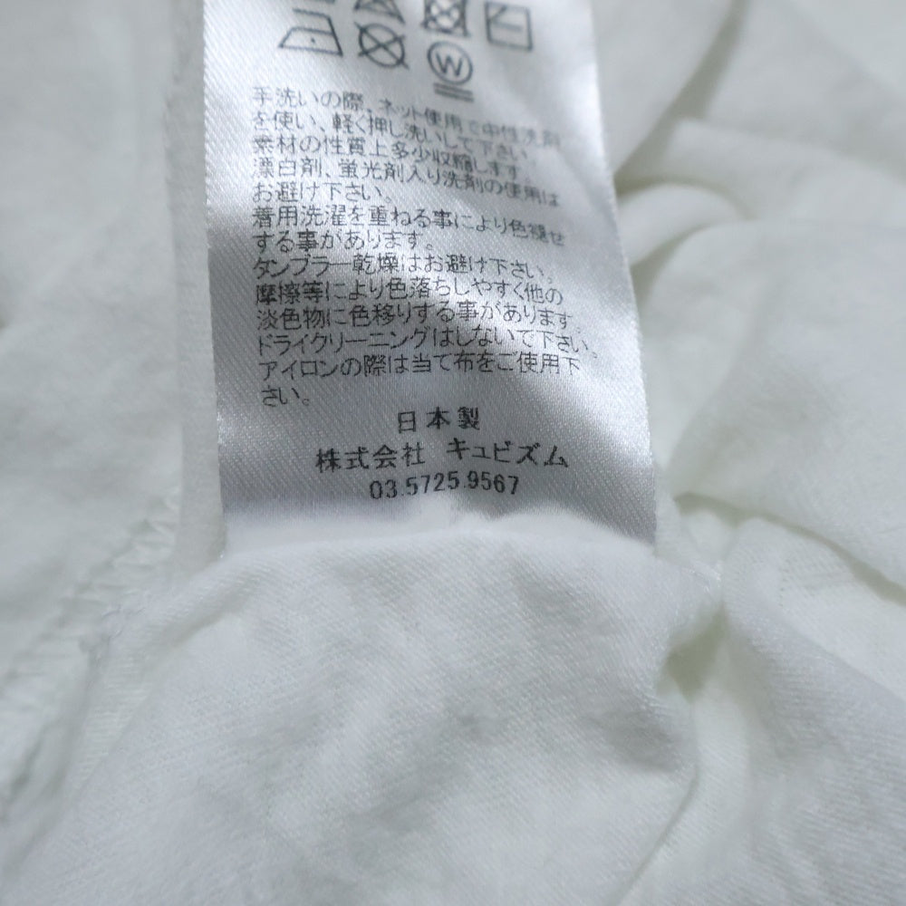 VISVIM(ヴィスヴィム) 22SS JUMBO TEE S/S NFS フロントプリント ジャンボ クルーネック 半袖Tシャツ カットソー ホワイト 0122105010025