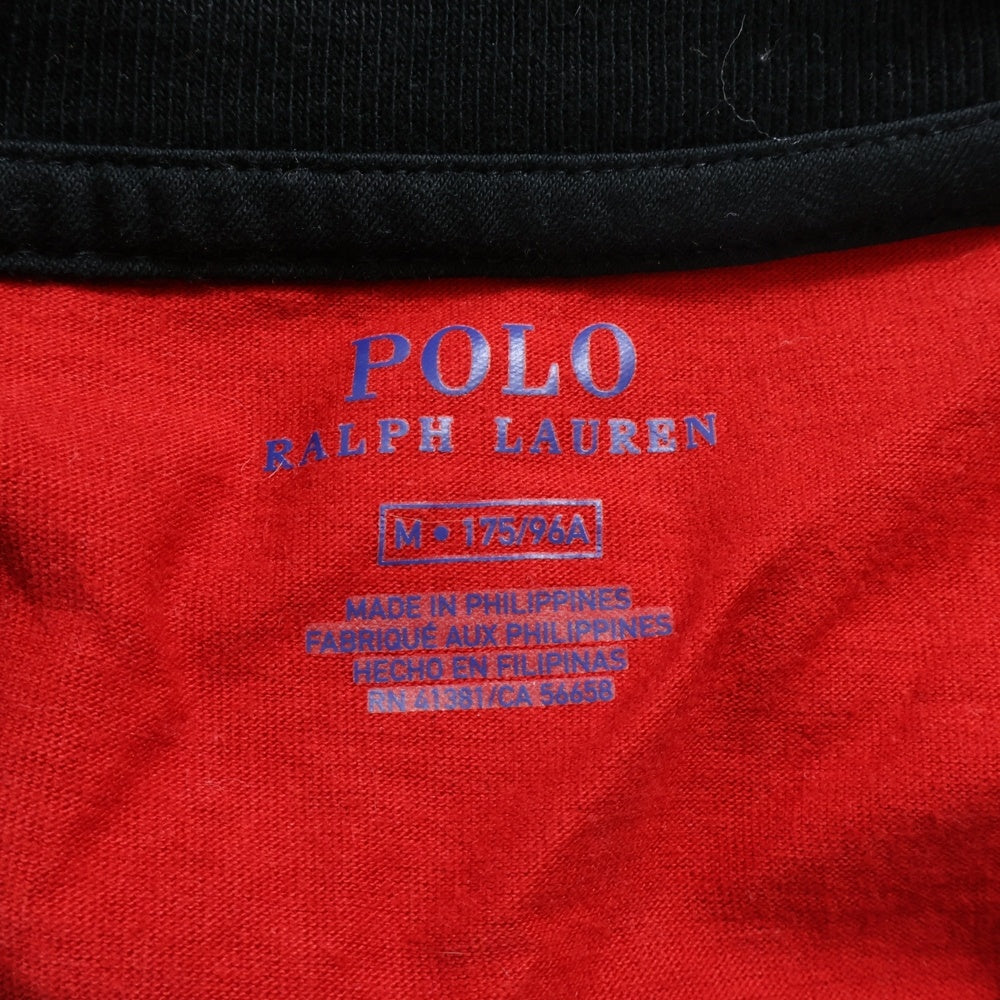 POLO RALPH LAUREN(ポロラルフローレン) Polo Racing 1992 ポロレーシング 復刻 長袖Tシャツ ロンT レッド