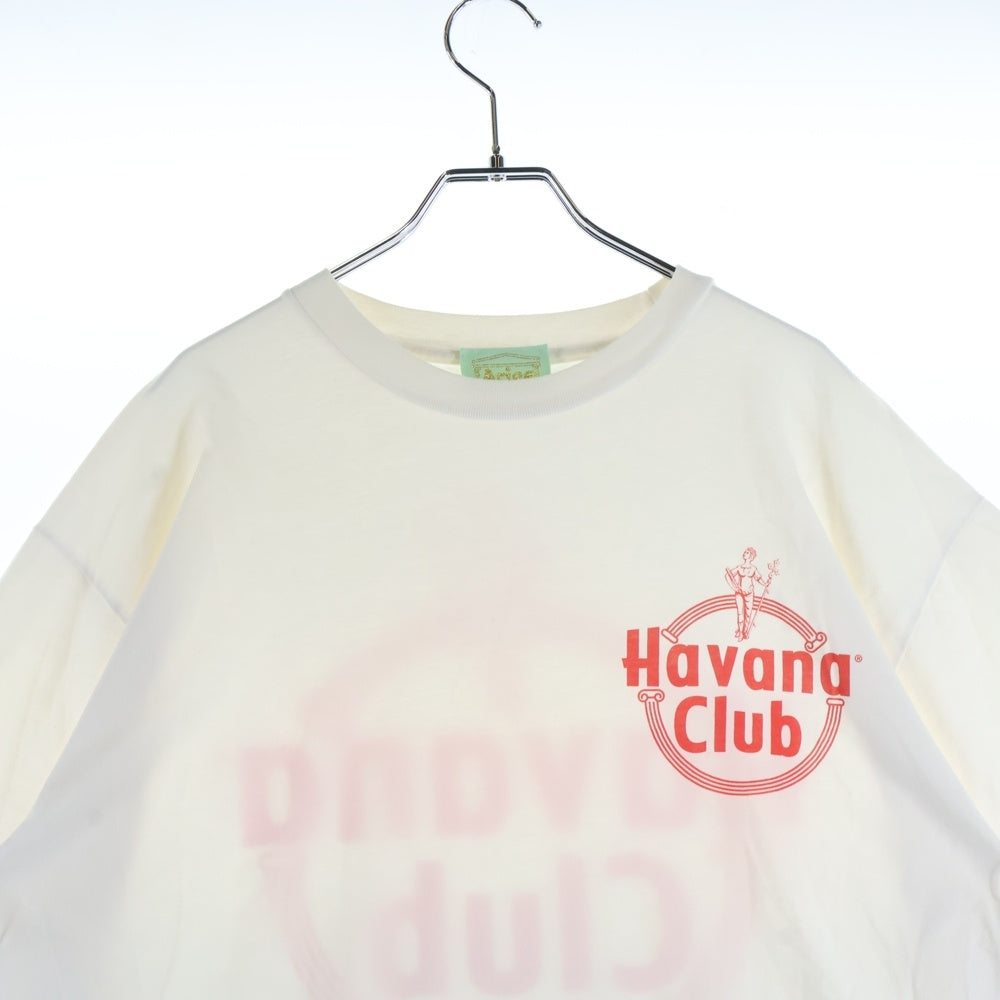 Aries(アリエス) ×Havana Club Logo Tee ハバナクラブ ロゴプリント半袖Tシャツ ホワイト HVAR60002