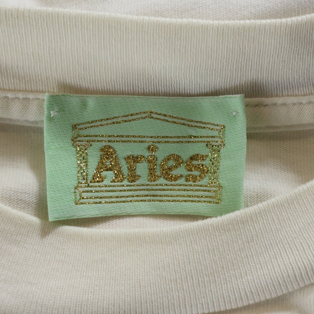 Aries(アリエス) ×Havana Club Logo Tee ハバナクラブ ロゴプリント半袖Tシャツ ホワイト HVAR60002