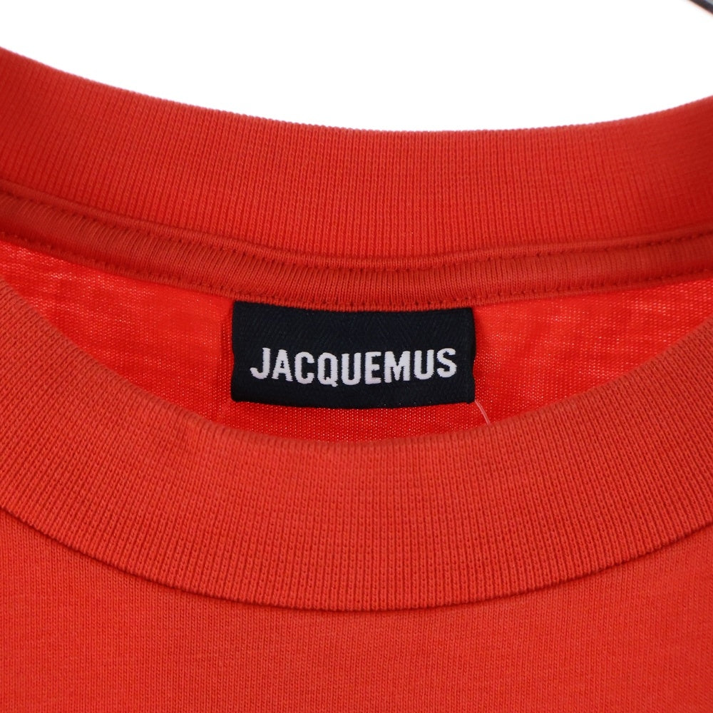 JACQUEMUS(ジャックムス) Logo Tee ロゴプリント 半袖Tシャツ レッド 216JS207-2480-470
