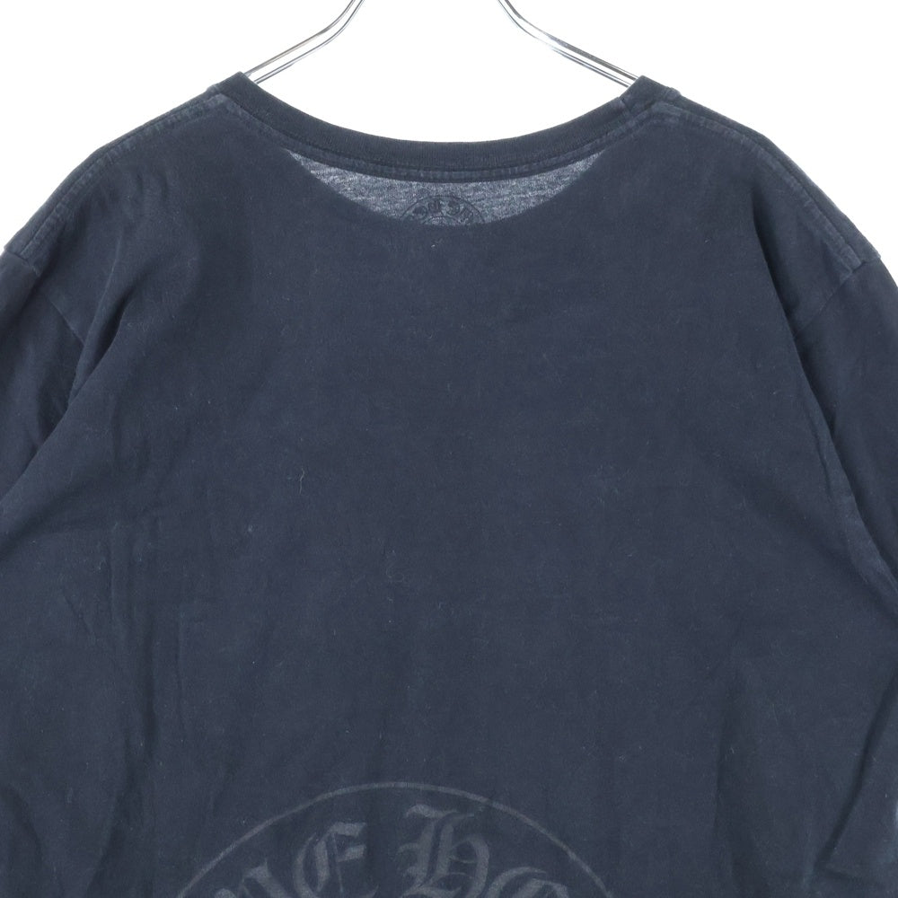 CHROME HEARTS(クロムハーツ) CH T-SHRT スクロールラベル ロゴ バックプリント 半袖Tシャツ ブラック/レッド