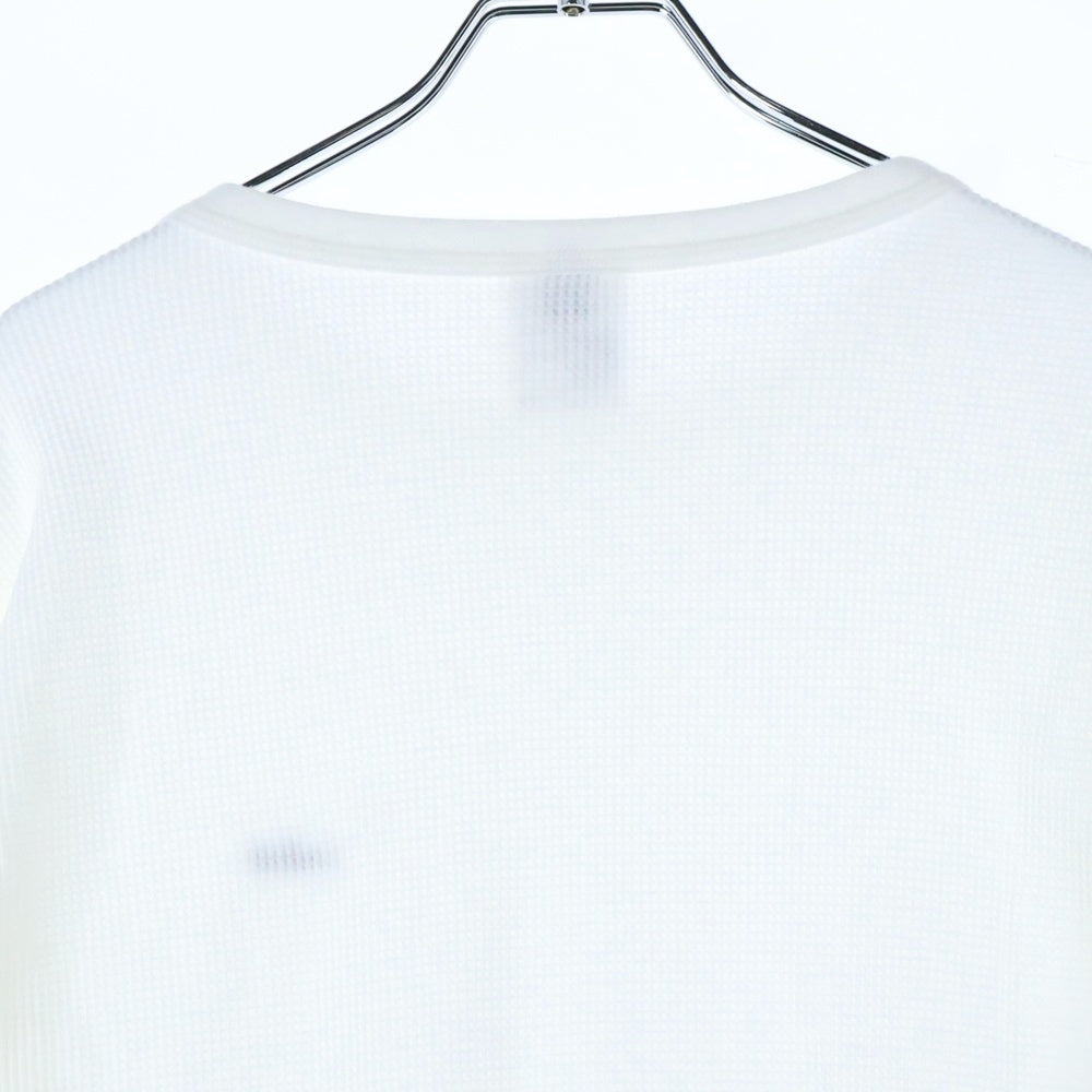 SAINT MICHAEL(セントマイケル) 25SS LS THARMAL TEE サーマル 長袖Tシャツ ロンT ホワイト SM-HR8-0000-038