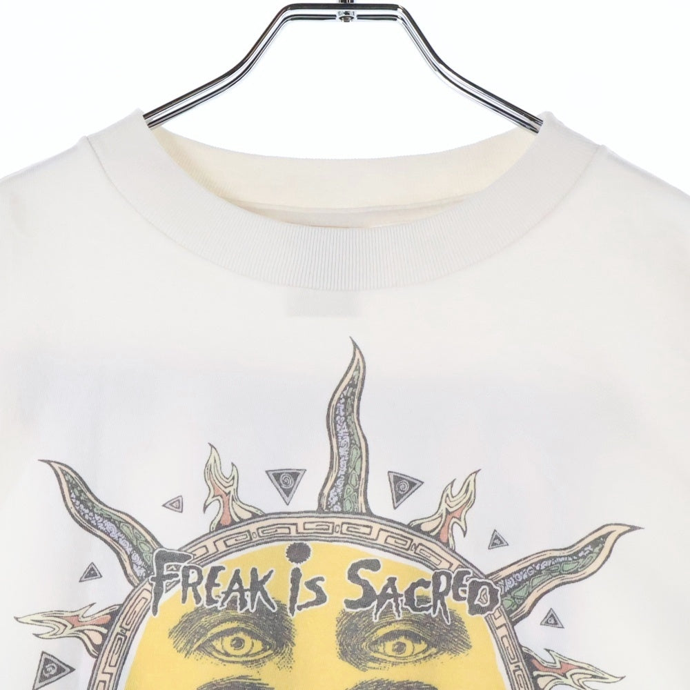 SAINT MICHAEL(セントマイケル) 24AW CP SS TEE SUN プリントTシャツ ホワイト SM-YS1-0000-C02