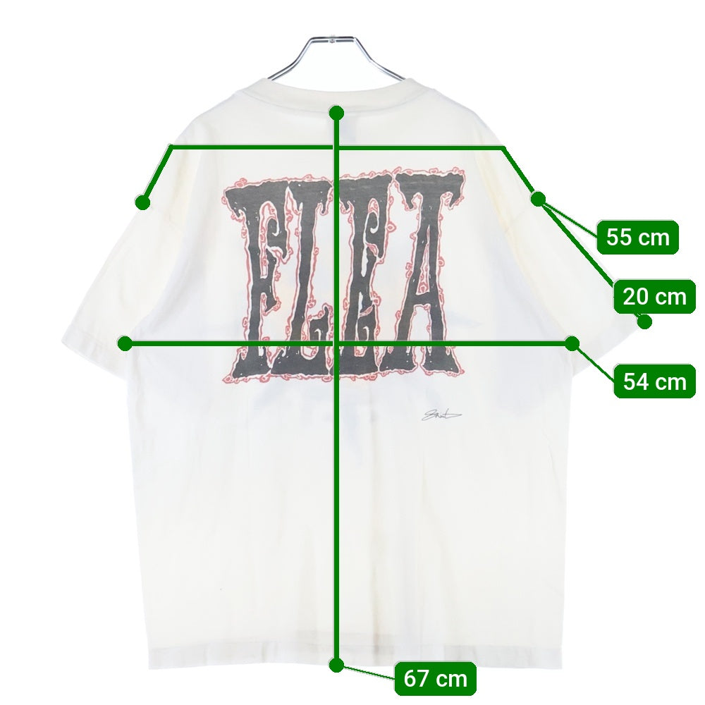 SAINT MICHAEL(セントマイケル) 24AW CP SS TEE SUN プリントTシャツ ホワイト SM-YS1-0000-C02