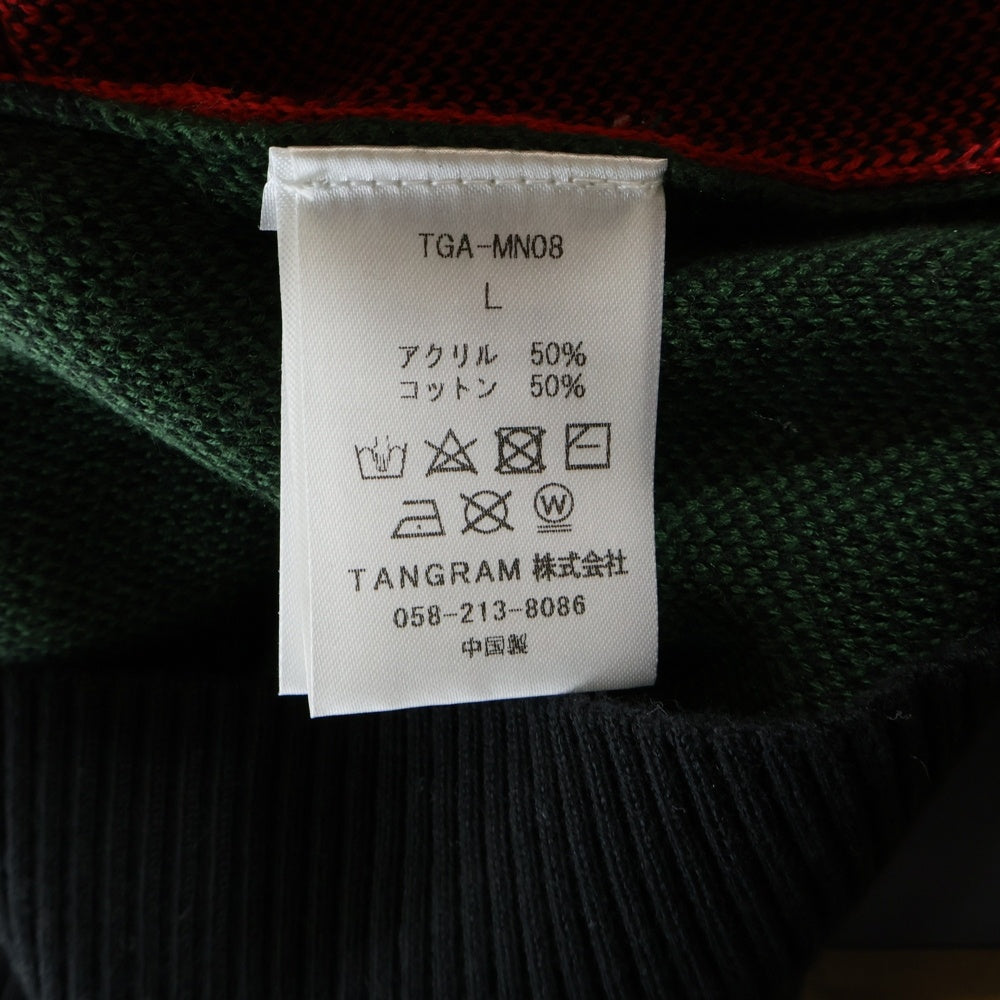 TANGRAM(タングラム) モックネック ニットセーター マルチカラー TGA-MN08
