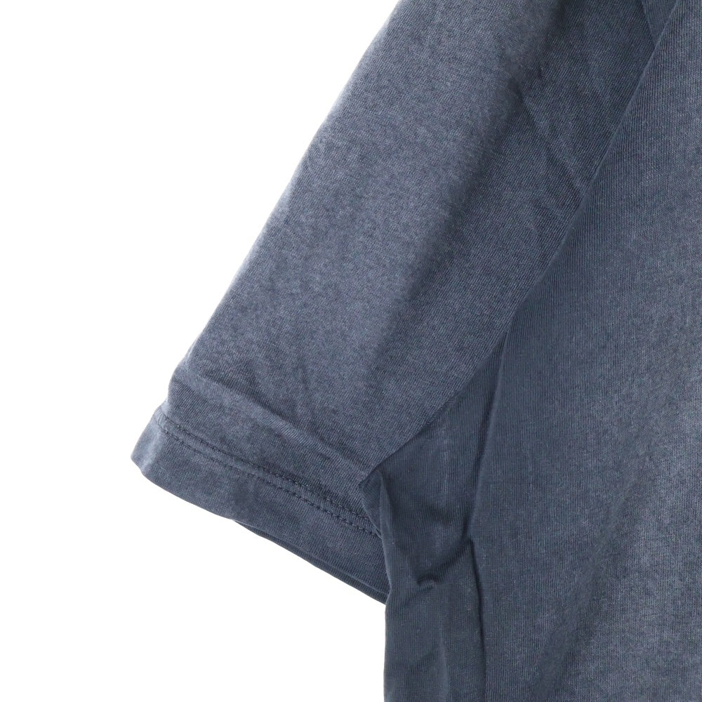 AMIRI(アミリ) ヴィンテージ加工 フロッキーロゴプリント 半袖Tシャツ ブラック