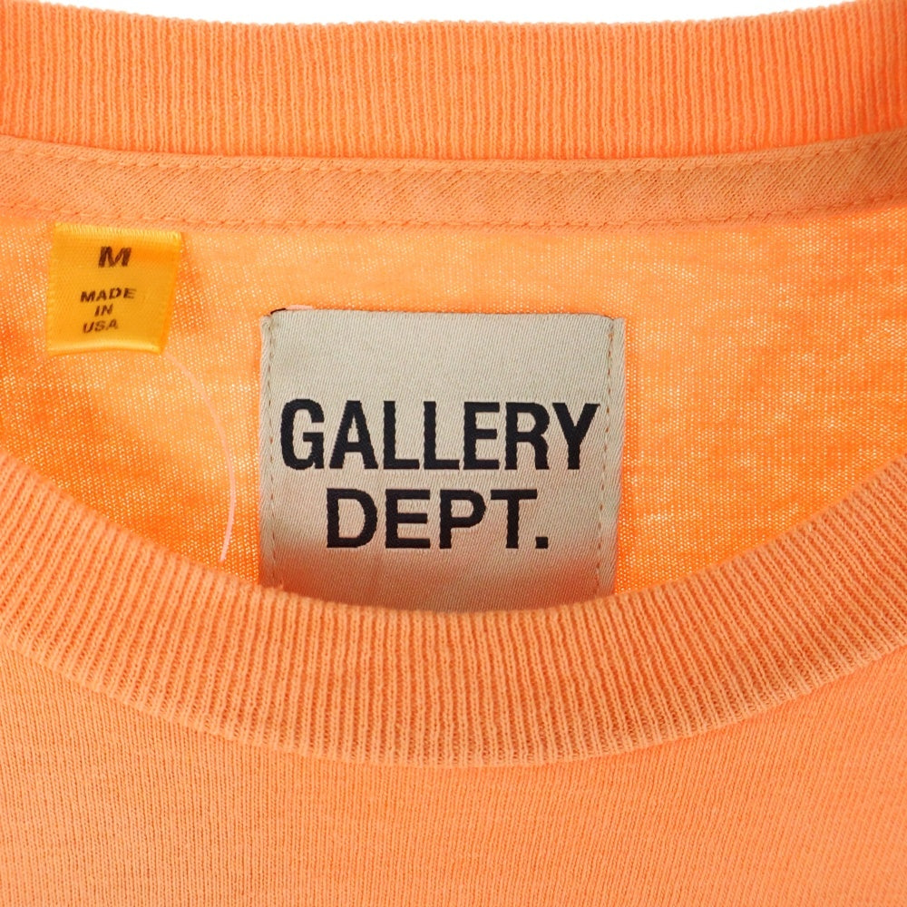 GALLERY DEPT.(ギャラリーデプト) Arm Logo L/S Tee アームロゴ 長袖Tシャツ ロンT オレンジ