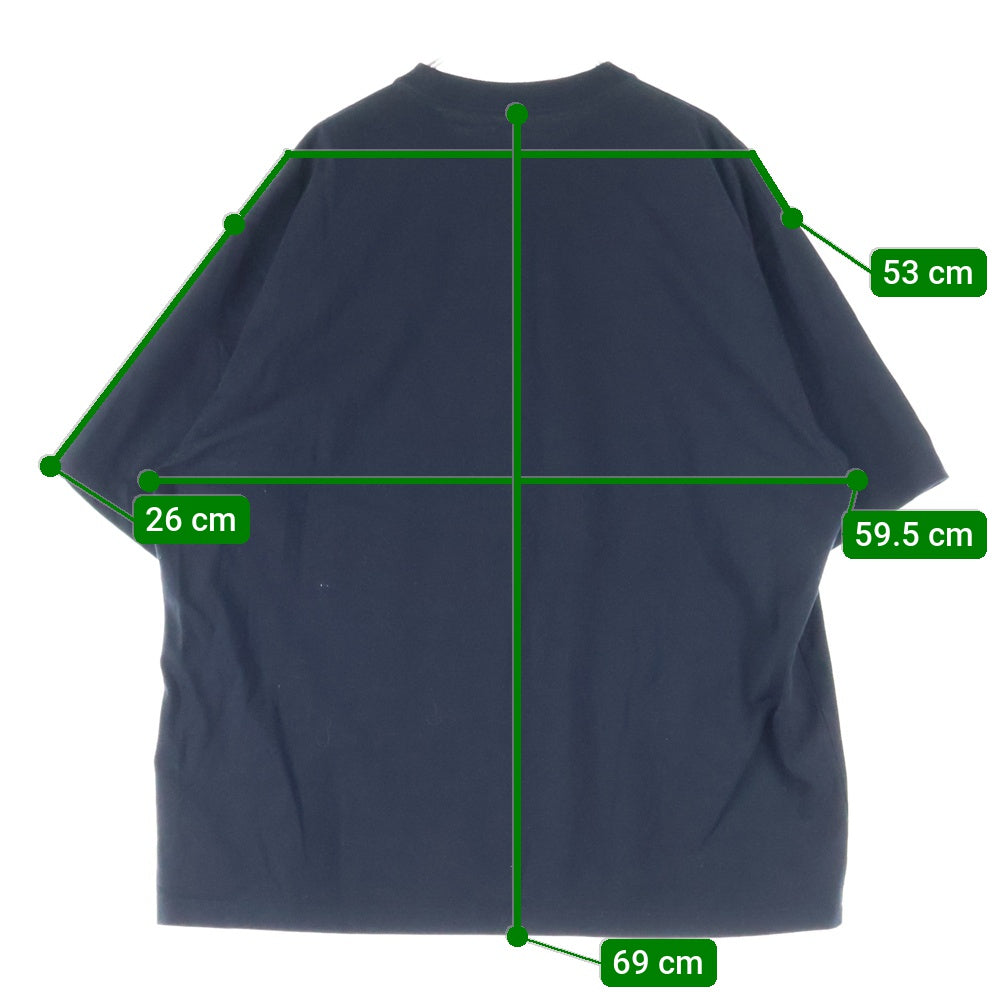 The Ennoy Professional(エンノイプロフェッショナル) 23SS Electric Logo Gradation Tee エレクトリックロゴ グラデーション 半袖Tシャツ ブラック SS23BRENCT07NTL