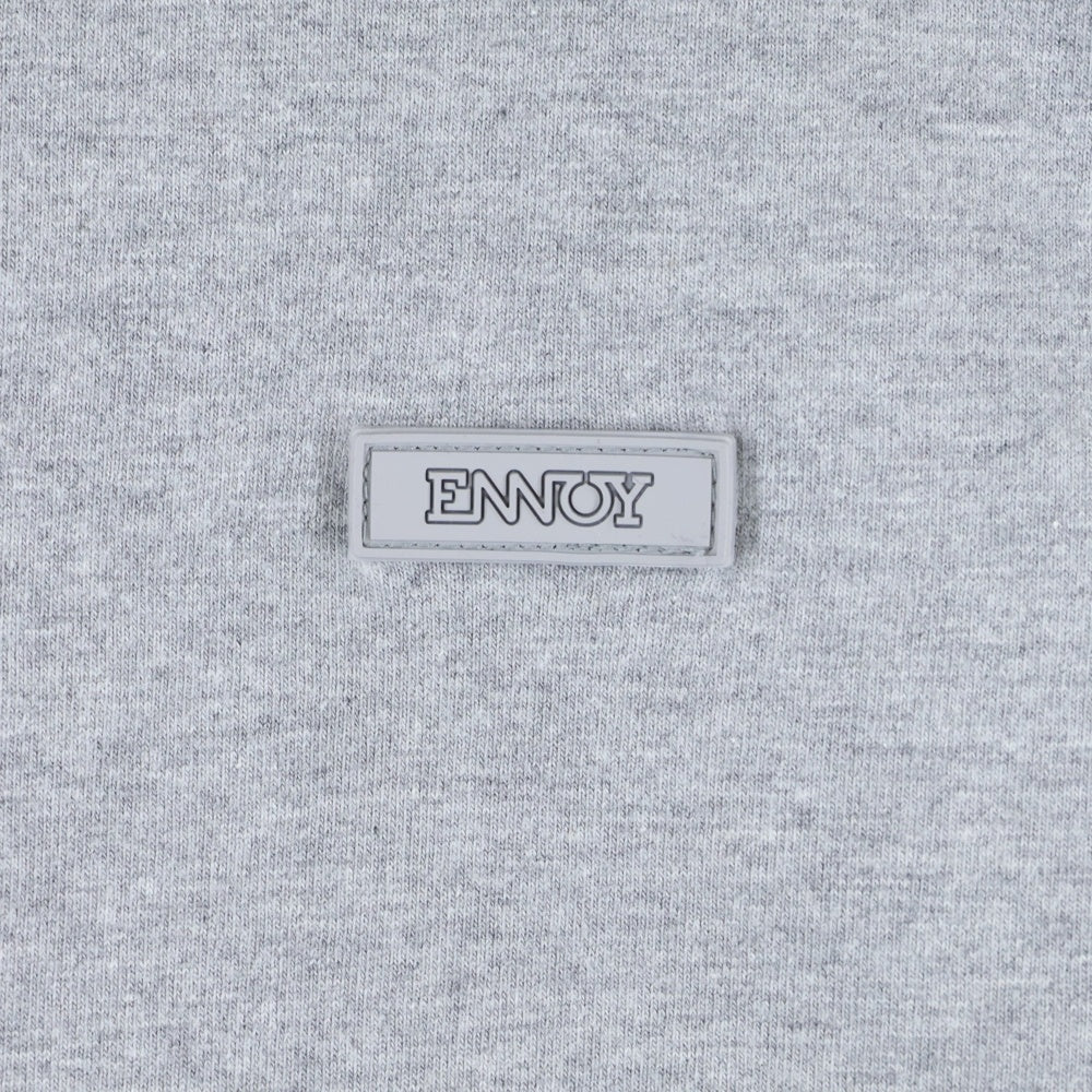The Ennoy Professional(エンノイプロフェッショナル) 23SS Rubber Logo Tee ラバーロゴ 半袖Tシャツ グレー SS23BRENCT01NTL