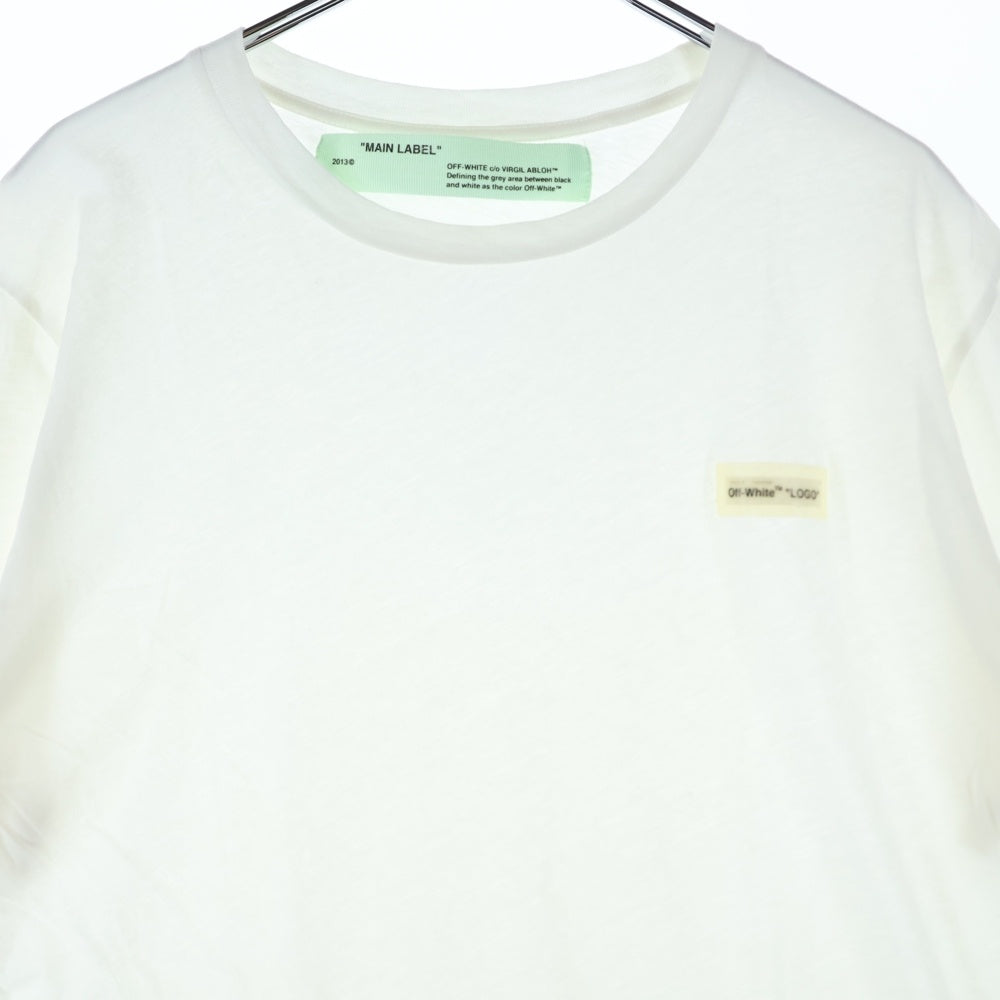 OFF-WHITE(オフホワイト) 18SS Rubber Logo S/S Tee ラバーロゴ 半袖Tシャツ ホワイト OMAA030S18877008
