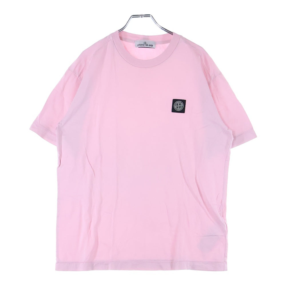 STONE ISLAND(ストーンアイランド) ロゴワッペン 半袖Tシャツ ピンク 801524113
