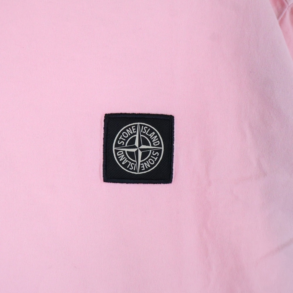 STONE ISLAND(ストーンアイランド) ロゴワッペン 半袖Tシャツ ピンク 801524113
