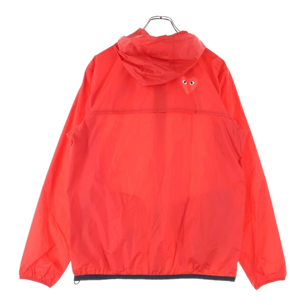 PLAY COMME des GARCONS(プレイコムデギャルソン) ×K-WAY Nylon Jacket ケーウェイ ナイロンジャケット レッド