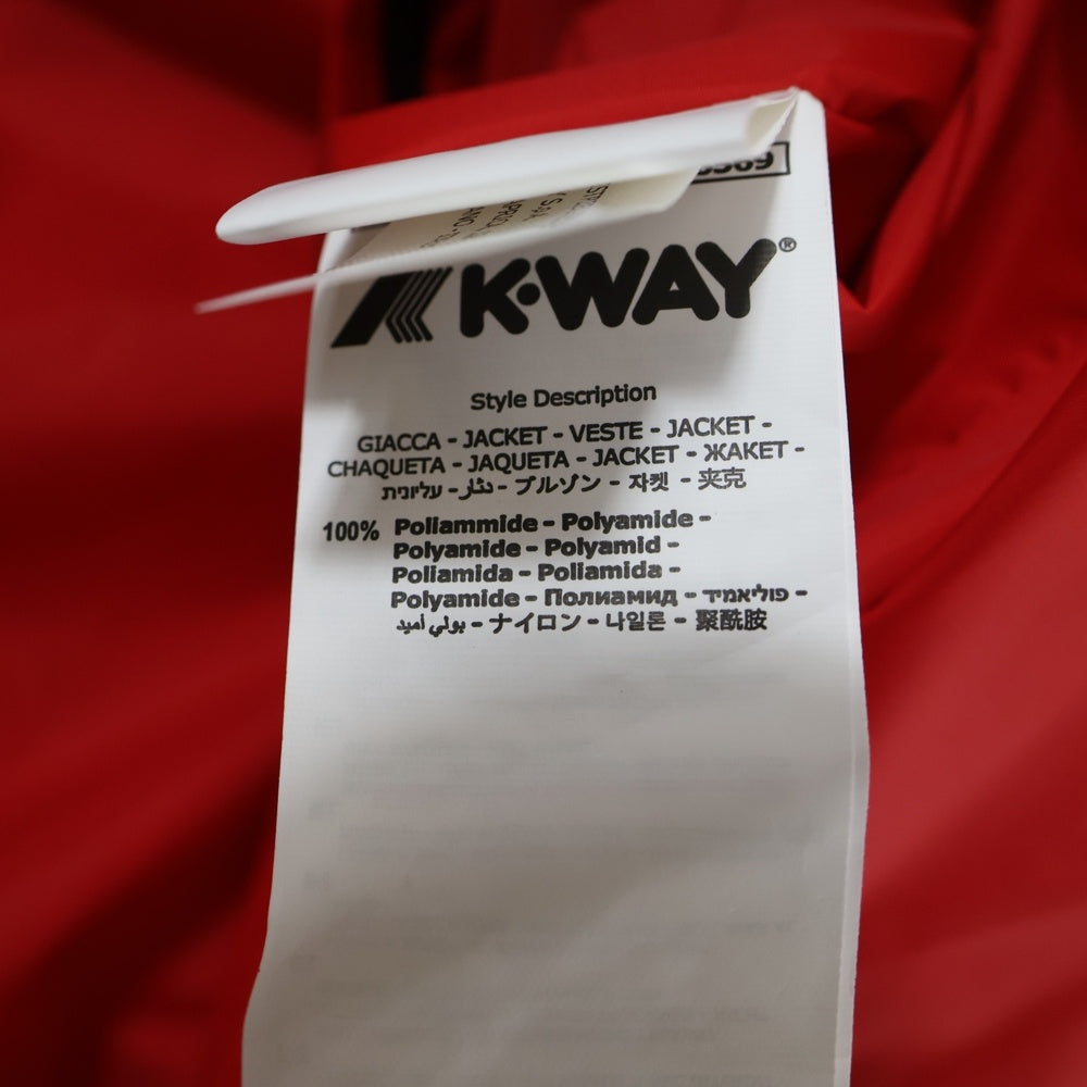 PLAY COMME des GARCONS(プレイコムデギャルソン) ×K-WAY Nylon Jacket ケーウェイ ナイロンジャケット レッド