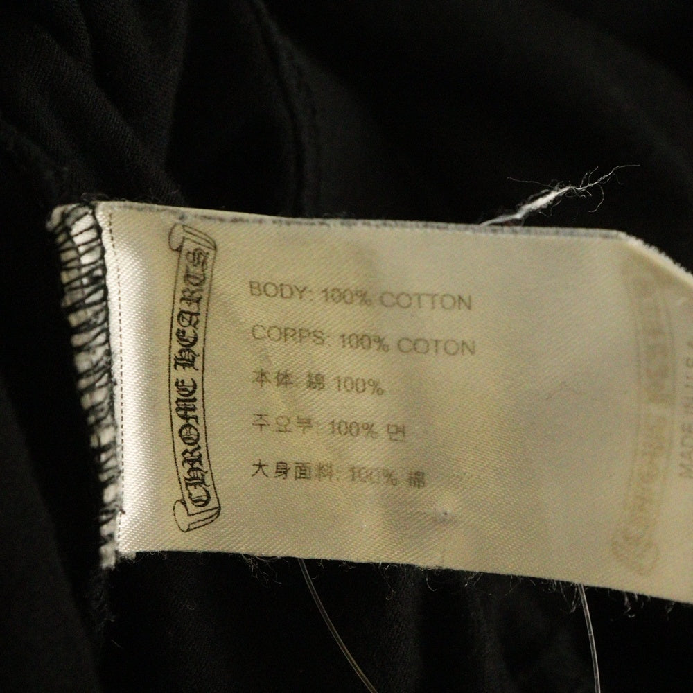 CHROME HEARTS(クロムハーツ) Neck Logo ネックロゴ アームプリント ロングスリーブ L/S 長袖 ポケットTシャツ カットソー ブラック