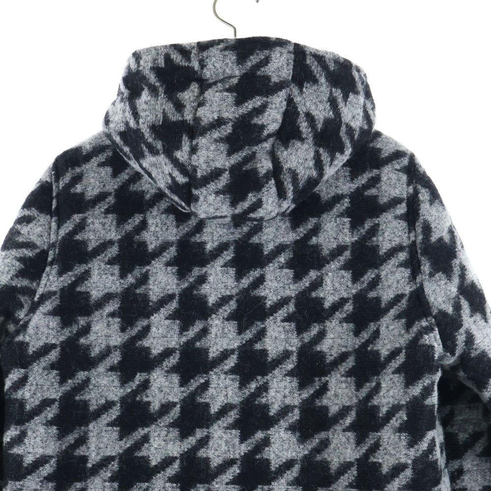 HYDROGEN(ハイドロゲン) 千鳥柄 ジップアップ フーディージャケット グレー/ブラック