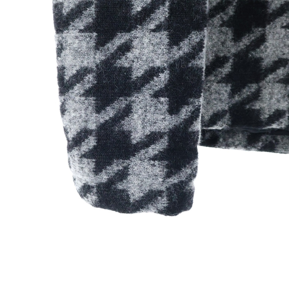 HYDROGEN(ハイドロゲン) 千鳥柄 ジップアップ フーディージャケット グレー/ブラック