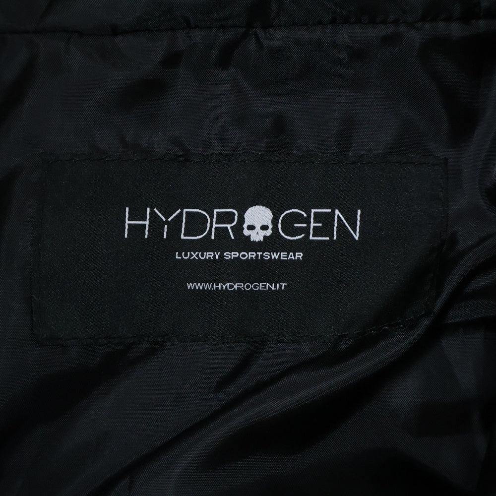 HYDROGEN(ハイドロゲン) 千鳥柄 ジップアップ フーディージャケット グレー/ブラック