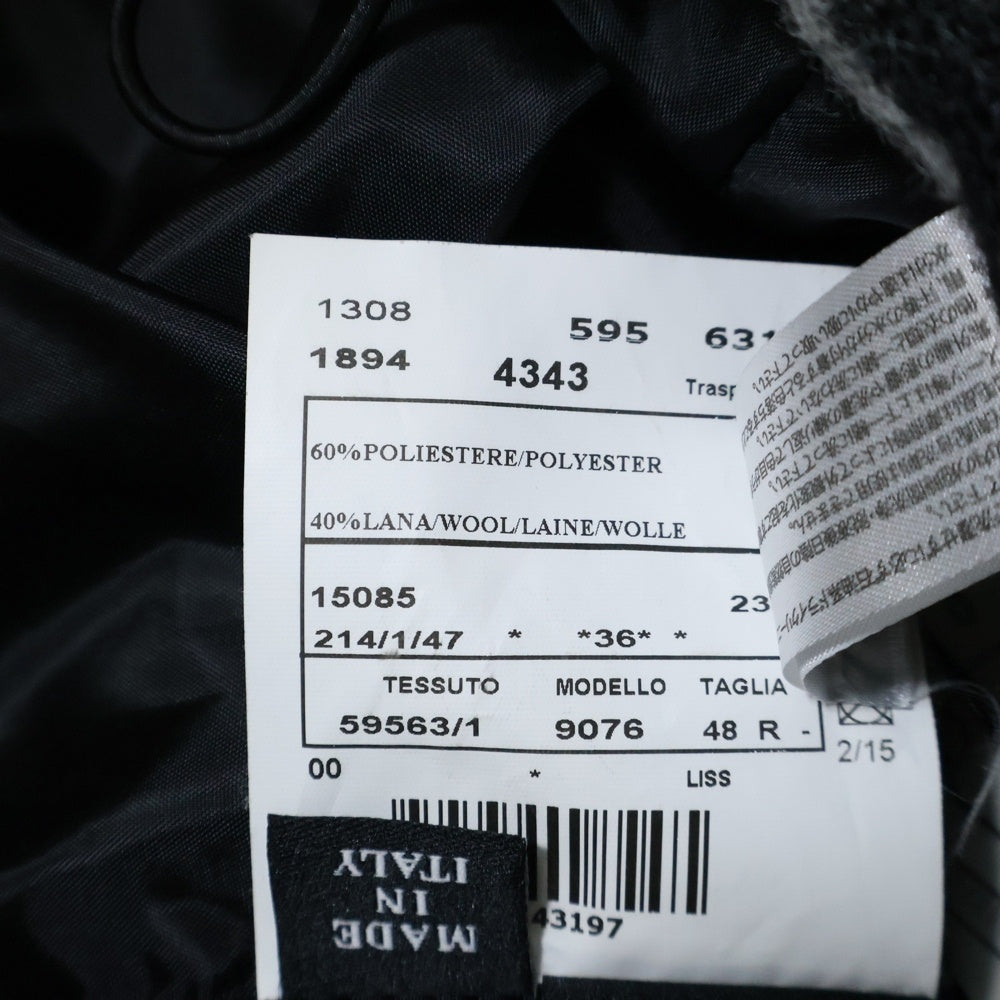 HYDROGEN(ハイドロゲン) 千鳥柄 ジップアップ フーディージャケット グレー/ブラック