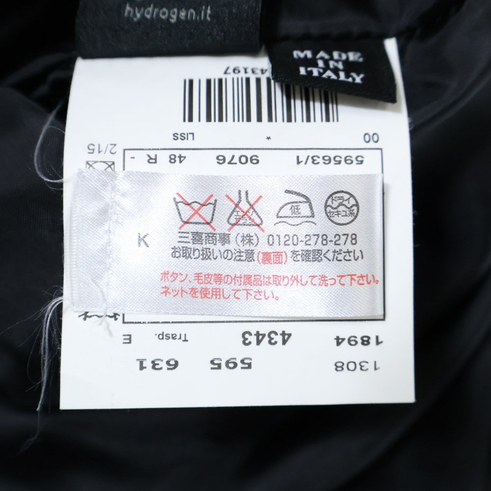 HYDROGEN(ハイドロゲン) 千鳥柄 ジップアップ フーディージャケット グレー/ブラック