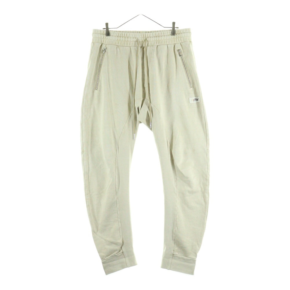 KITH(キス) ジップデザイン スウェット ロングパンツ ベージュ KH6259
