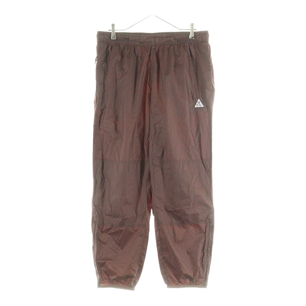 NIKE ACG(ナイキエーシージー) NRG CINDER WINDSHELL PANTS リサイクルナイロン ロングパンツ ブラウン DB1135-227