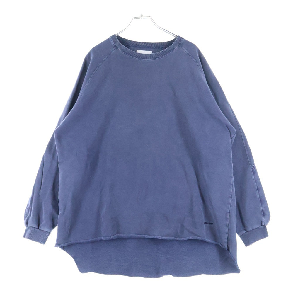GRAMICCI(グラミチ) 16SS テールカット クルーネック スウェット トレーナー ブルー GMJK-16S003