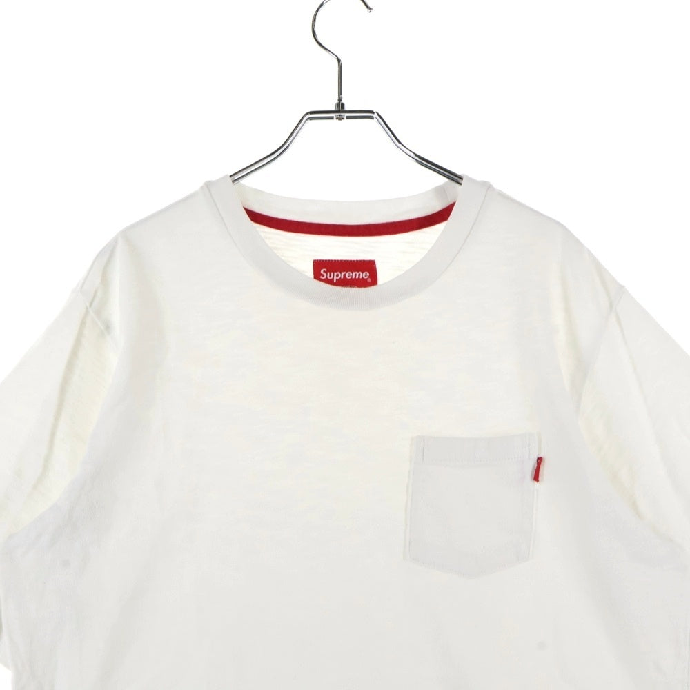 SUPREME(シュプリーム) Pocket Tee ポケット クルーネック 半袖 Tシャツ カットソー ホワイト