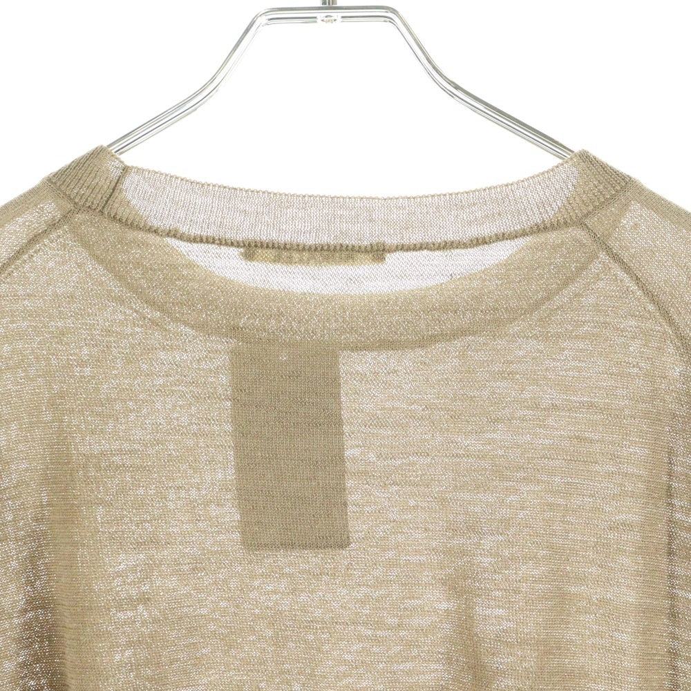 AURALEE(オーラリー) 20SS FLAT YARN MESH KNIT PO サマー モヘア ニットセーター ブラウン A9AP01MT