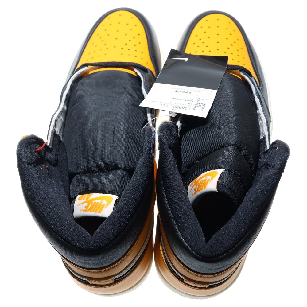 NIKE(ナイキ) AIR JORDAN 1 RETRO HIGH OG Taxi エアジョーダン 1 レトロ タクシー ハイカットスニーカー シューズ イエロー/ブラック US9.5/27.5cm 555088-711