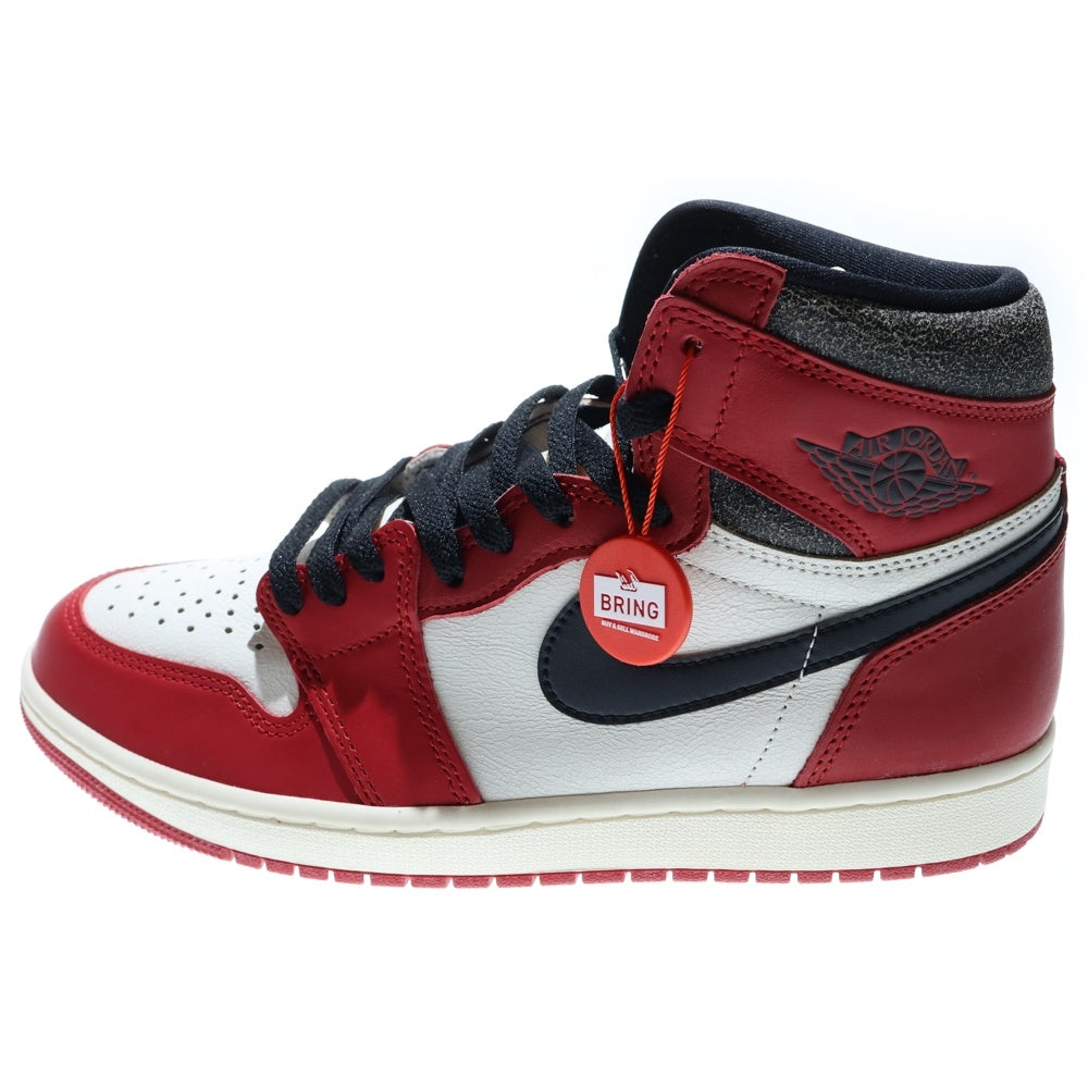 NIKE(ナイキ) AIR JORDAN 1 HIGH OG CHICAGO LOST & FOUND エアジョーダン1 シカゴ ロストアンドファウンド ハイカットスニーカー ホワイト/レッド US9.5/27.5cm DZ5485-612