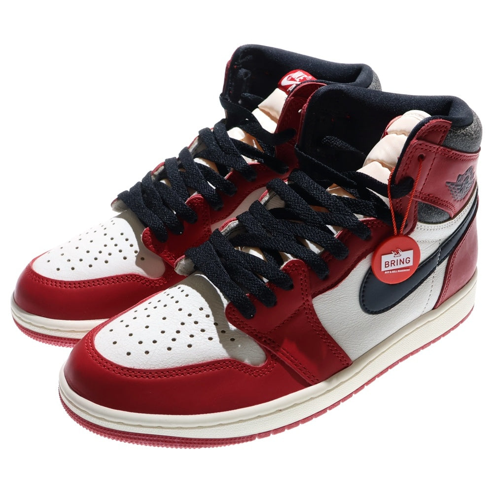 NIKE(ナイキ) AIR JORDAN 1 HIGH OG CHICAGO LOST & FOUND エアジョーダン1 シカゴ ロストアンドファウンド ハイカットスニーカー ホワイト/レッド US9.5/27.5cm DZ5485-612