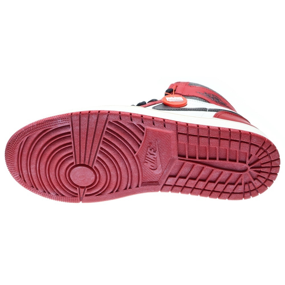 NIKE(ナイキ) AIR JORDAN 1 HIGH OG CHICAGO LOST & FOUND エアジョーダン1 シカゴ ロストアンドファウンド ハイカットスニーカー ホワイト/レッド US9.5/27.5cm DZ5485-612