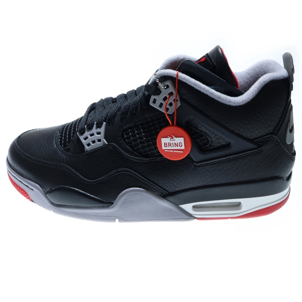 NIKE(ナイキ) AIR JORDAN 4 RETRO Bred Reimagined エアジョーダン4レトロブレッドリイマジンド ローカットスニーカー ブラック US9.5/27.5cm FV5029-006