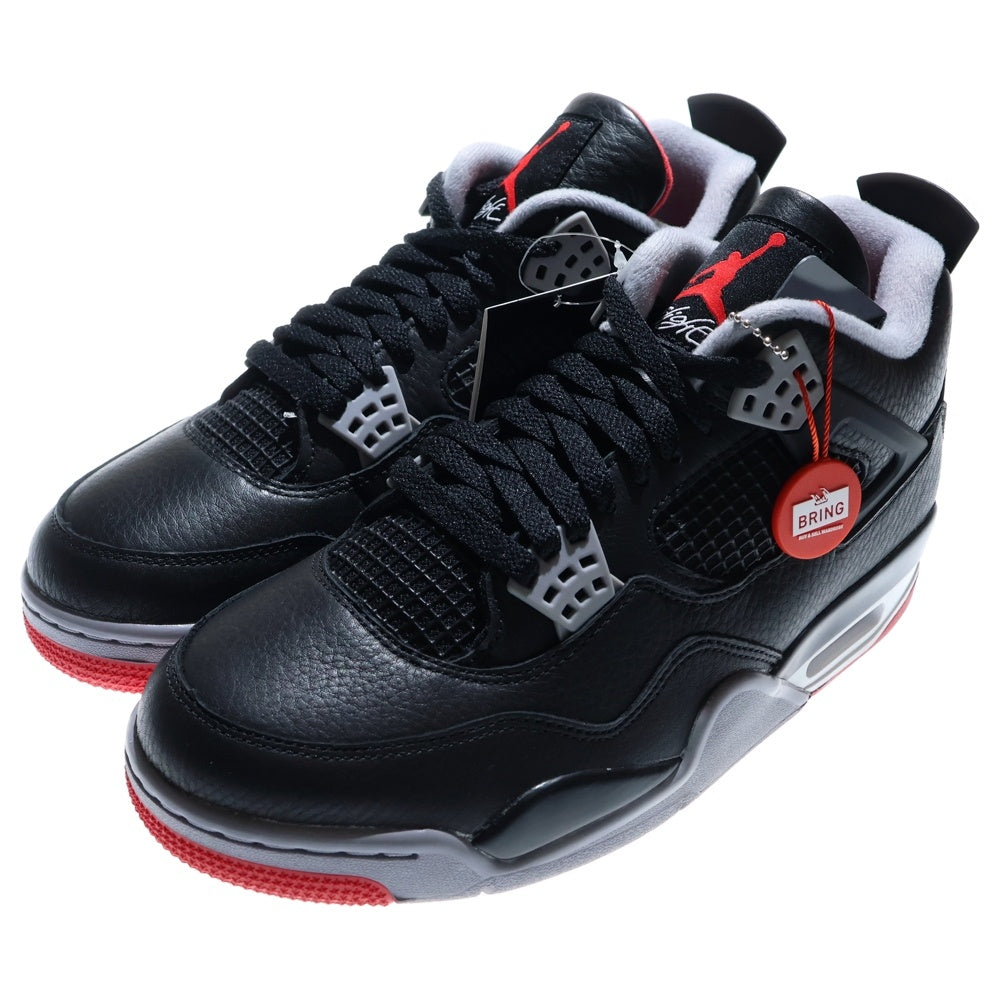 NIKE(ナイキ) AIR JORDAN 4 RETRO Bred Reimagined エアジョーダン4レトロブレッドリイマジンド ローカットスニーカー ブラック US9.5/27.5cm FV5029-006