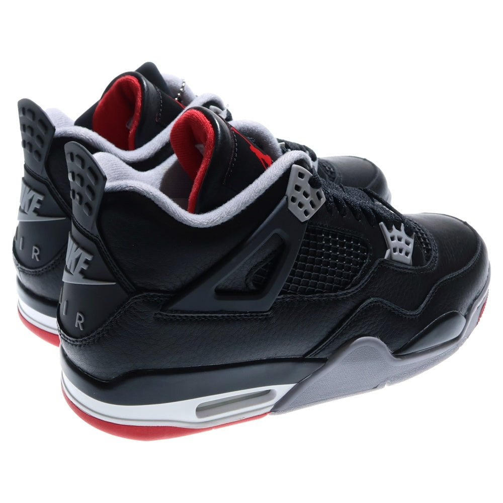 NIKE(ナイキ) AIR JORDAN 4 RETRO Bred Reimagined エアジョーダン4レトロブレッドリイマジンド ローカットスニーカー ブラック US9.5/27.5cm FV5029-006