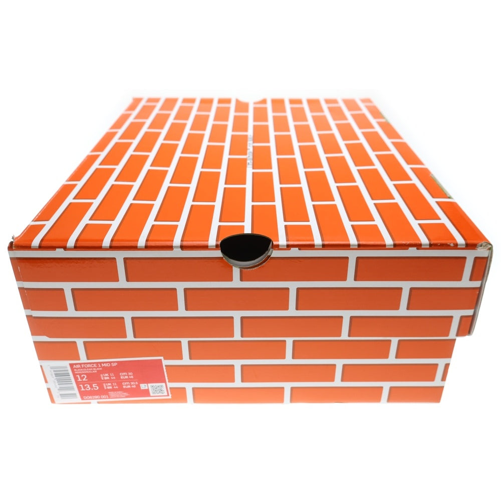 NIKE(ナイキ) ×Off-White AIR FORCE 1 MID オフホワイト エアフォース1 ミッドカットスニーカー ブラック US12/30cm DO6290-001