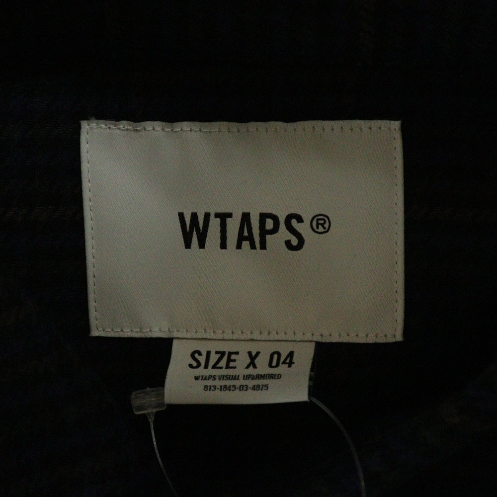 WTAPS(ダブルタップス) 24AW DECK/LS/COTTON.TWILL.TEXTILE テキスタイル コットンツイル チェック 長袖シャツ マルチカラー 242WVDT-SHM03