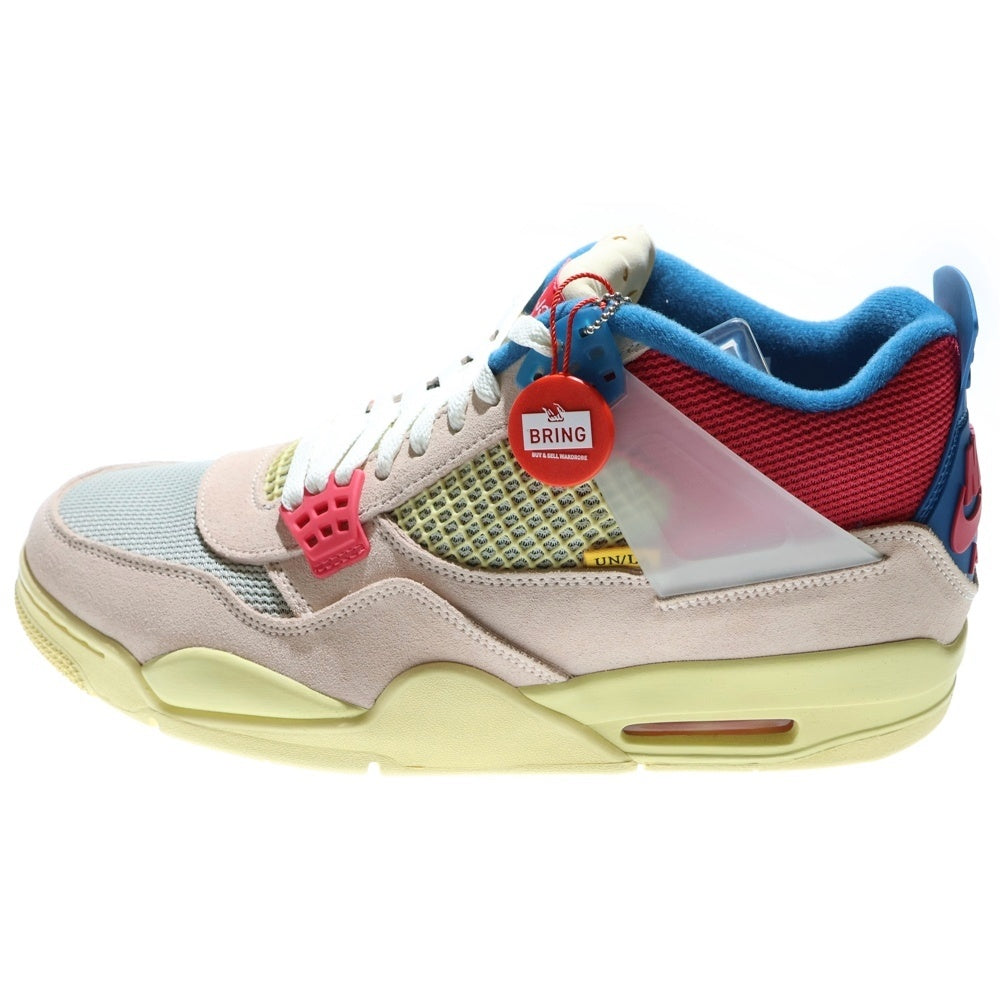 NIKE(ナイキ) ×UNION AIR JORDAN 4 GUAVA ICE ユニオン エアジョーダン4 グァバアイス ハイカットスニーカー マルチ US12/30cm DC9533-800